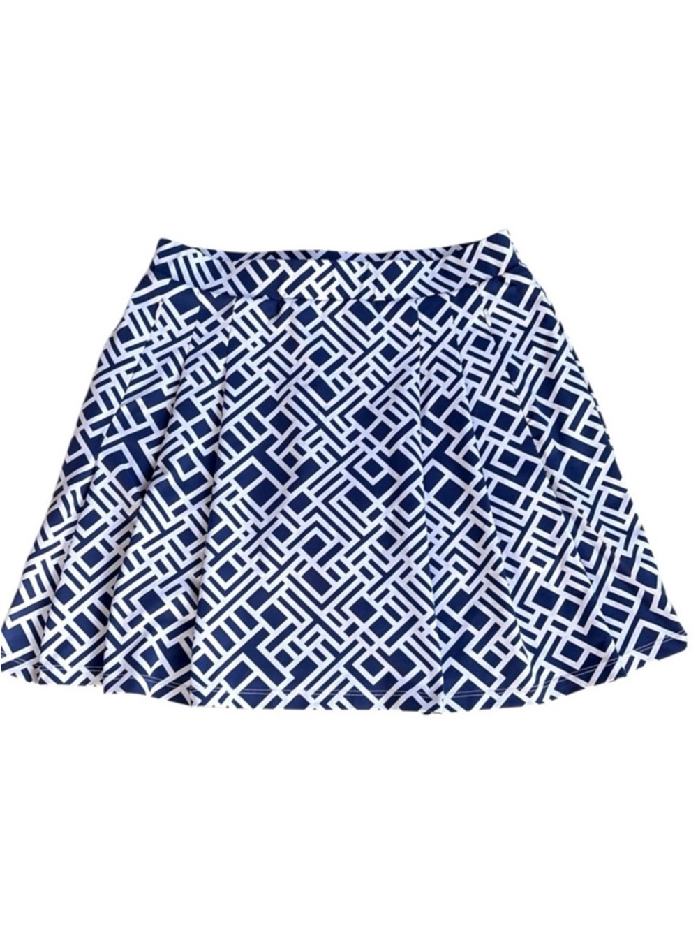 EUC J. McLaughlin Catalina Cloth Skort Blue White Size Small